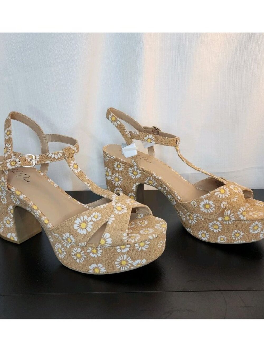 Wild Pair Women's Jillien Platform Sandals Floral Size 12M
